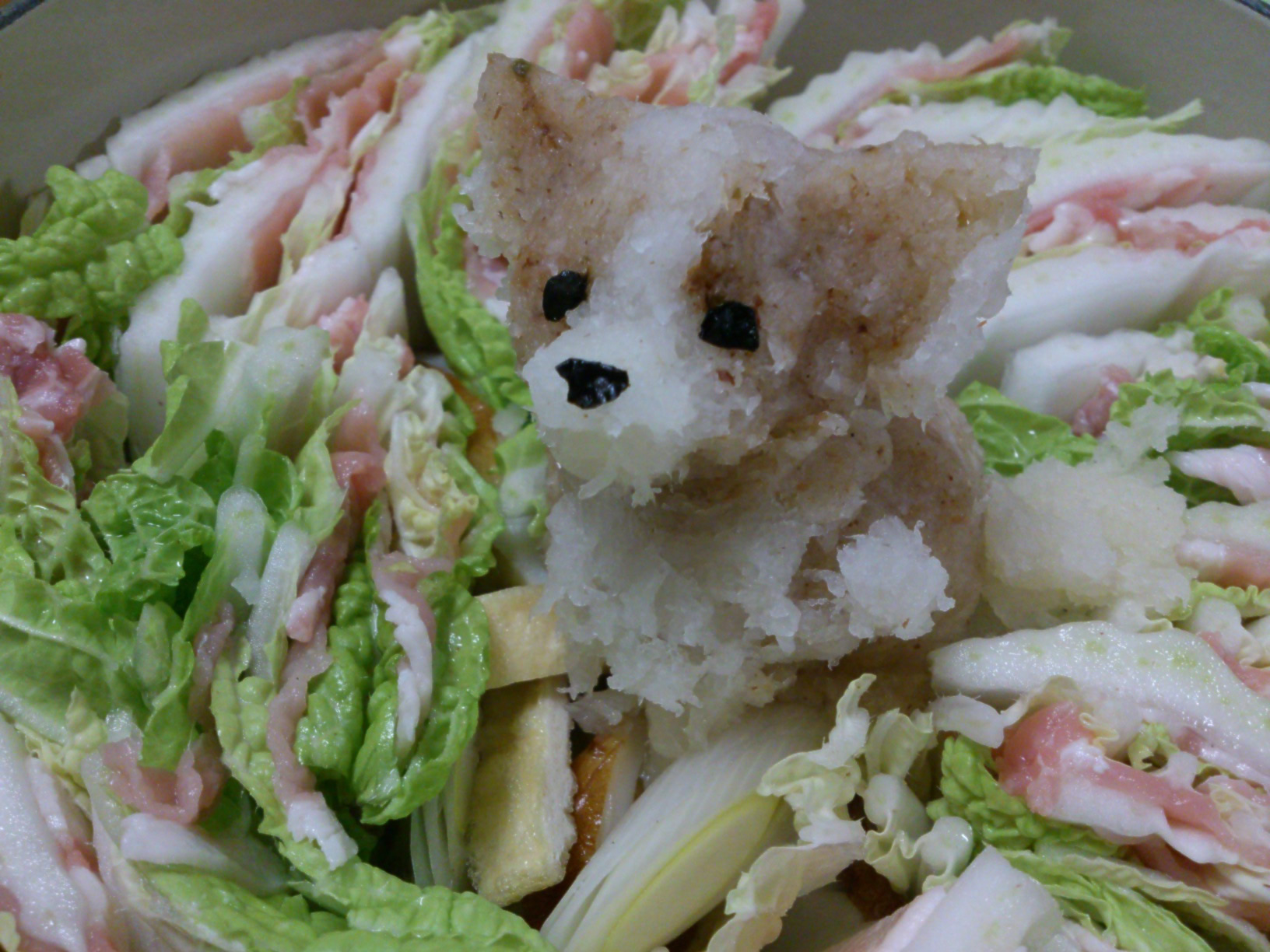 もはや芸術 可愛すぎる 大根おろしアート 鍋に挑戦してみよう 味の素パーク たべる楽しさを もっと