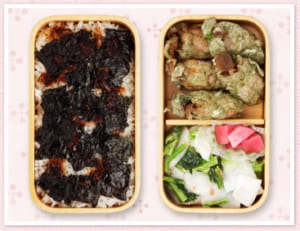 だししょうゆが決め手!のり弁当