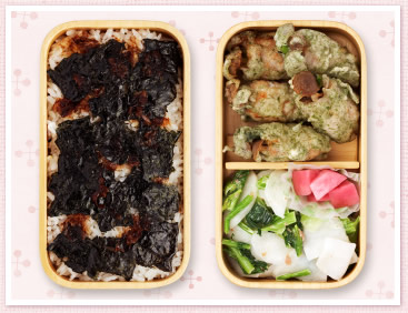 だししょうゆが決め手!のり弁当