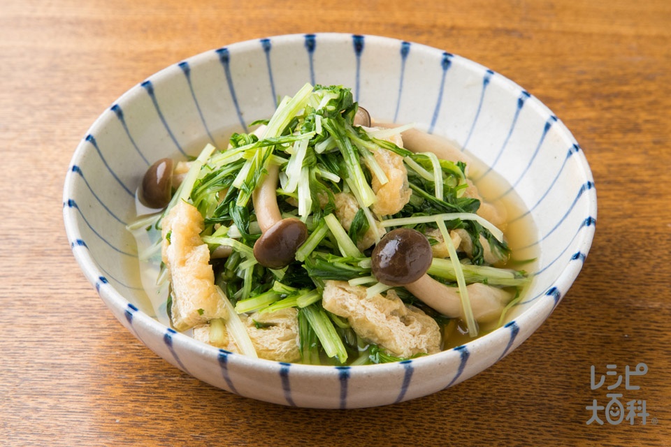 シャキシャキ水菜の煮びたし