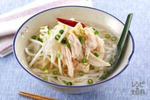 糖質0g麺の生姜香るアジアンチキンヌードル風