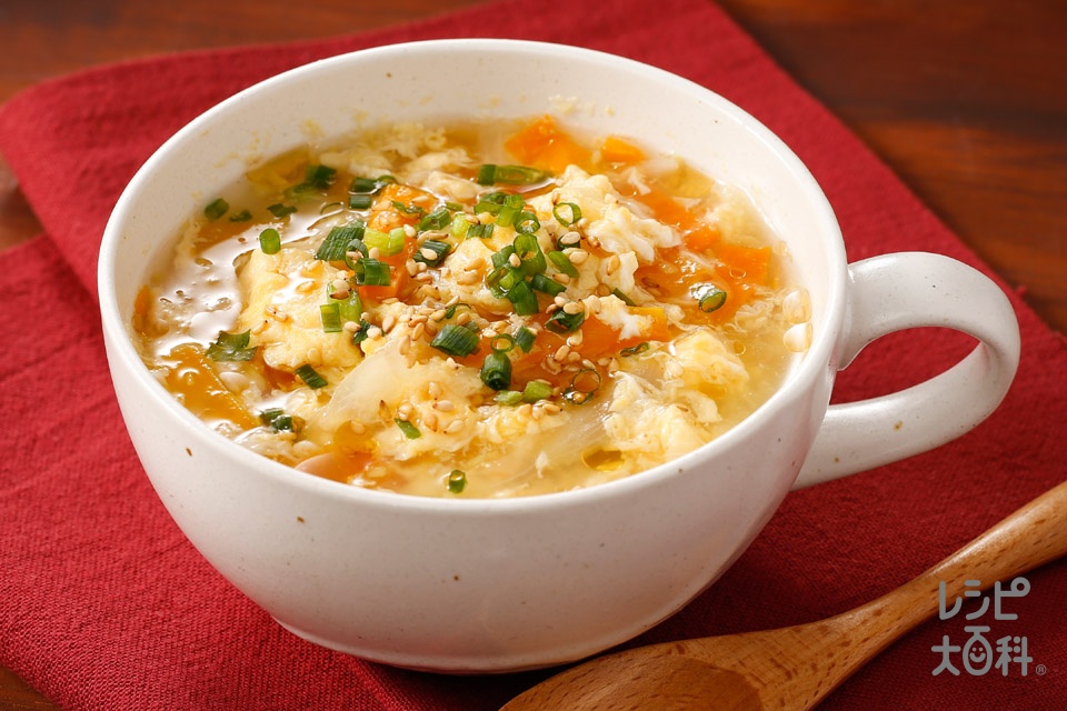 具だくさん 人参とろとろ中華スープの人気レシピ 作り方 献立 味の素パーク の料理 レシピサイト レシピ大百科 にんじんや玉ねぎを使った料理
