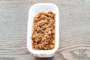 炒めひき肉 ~甘から味噌風味~