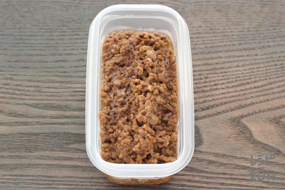 炒めひき肉 ~オイスターソース風味~(牛ひき肉を使ったレシピ)