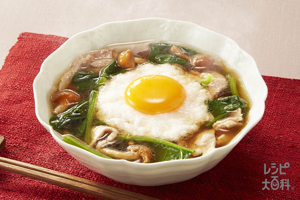 豚とほうれん草の月見椀のレシピ 作り方 レシピ大百科 レシピ 料理 味の素パーク 豚ロース薄切り肉やほうれん草を使った料理 豚とほうれん草の月見椀のレシピ 作り方 レシピ大百科 レシピ 料理 味の素パーク 豚ロース薄切り肉やほうれん草を使った料理