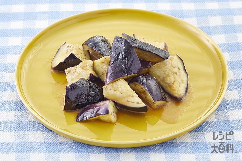 なすのレンジ温野菜♪黒酢味(なすを使ったレシピ)