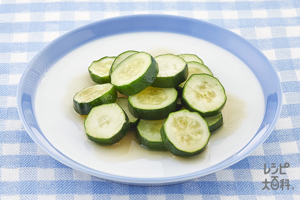 ズッキーニのレンジ温野菜♪バーニャカウダ味(ズッキーニを使ったレシピ)