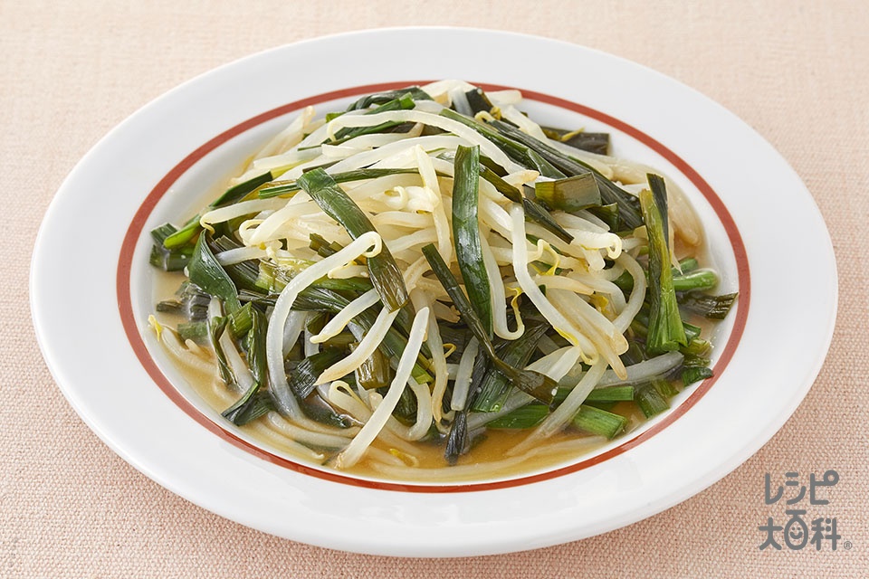にらもやしのレンジ温野菜♪黒酢味(にら+もやしを使ったレシピ)