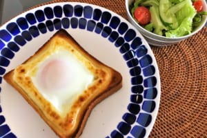 家族みんなで作ってみた！話題のこがしマヨたまトースト☆