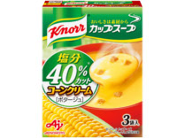 「クノール カップスープ」コーンクリーム塩分40%カット