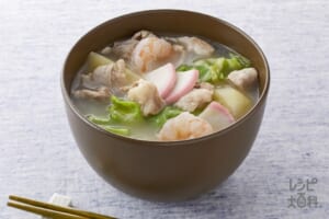 ちゃんぽん風濃厚白湯スープ