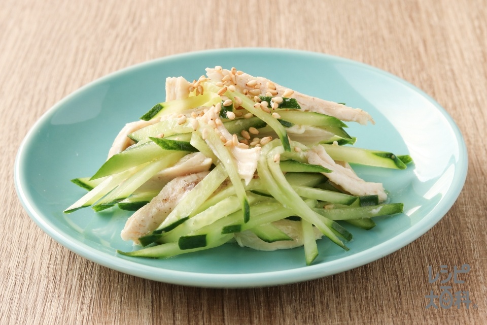 鶏ささみときゅうりの中華サラダ(鶏ささ身+きゅうりを使ったレシピ)