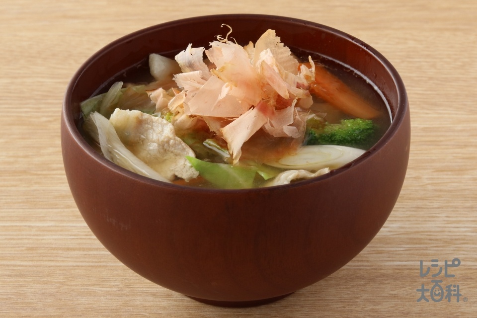 かつおふんわり絶品豚汁のレシピ 作り方 レシピ大百科 レシピ 料理 味の素パーク 豚ロース薄切り肉やキャベツを使った料理 かつおふんわり絶品豚汁のレシピ 作り方 レシピ大百科 レシピ 料理 味の素パーク 豚ロース薄切り肉やキャベツを使った料理