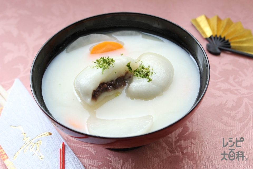 香川風あん餅雑煮(丸餅+大根を使ったレシピ)