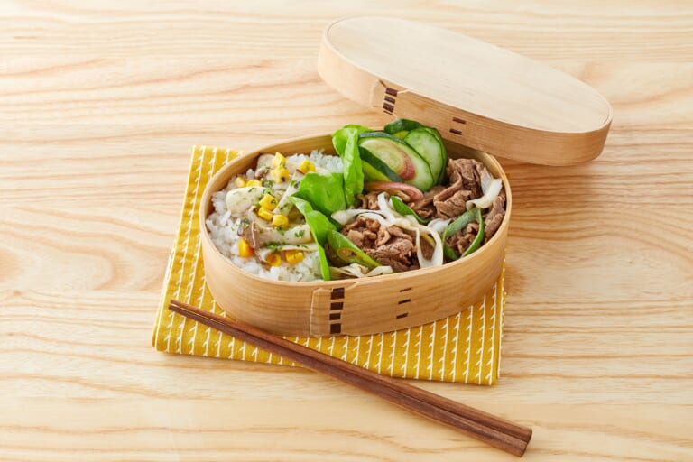 牛肉とねぎの香味蒸し弁当