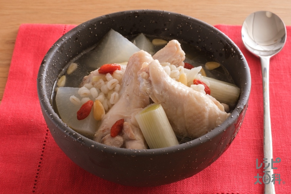 もち麦入り本格参鶏湯