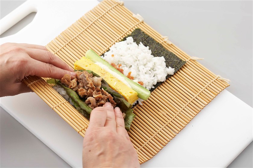 肉入り太巻きの作り方_8_1