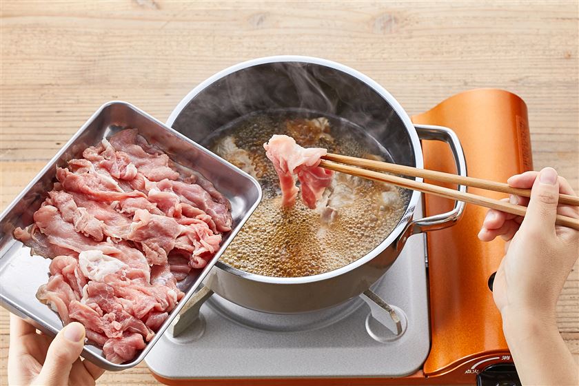 豚こま切れ肉で作る肉豆腐の作り方_2_1