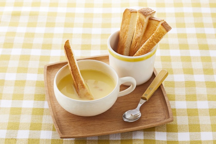 トースト × コーン dip スープの作り方_1_1