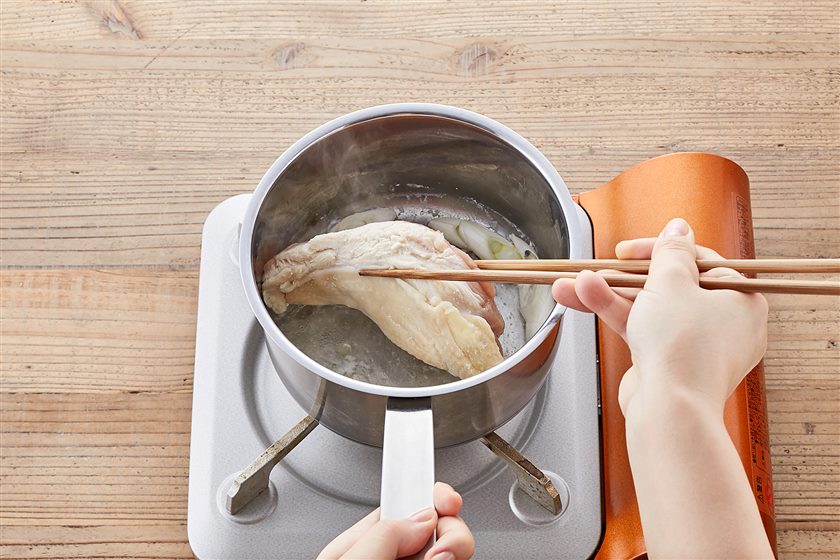 パサつかない鶏むね肉のしっとり蒸し鶏のレシピ 作り方 献立 レシピ大百科 レシピ 料理 味の素パーク 鶏むね肉や長ねぎを使った料理