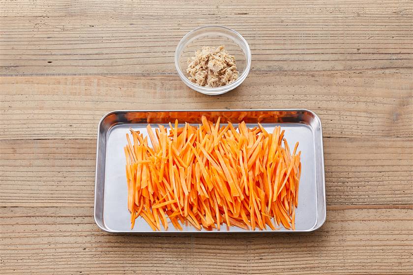 にんじんシリシリ 塩分控えめ のレシピ 作り方 レシピ大百科 レシピ 料理 味の素パーク にんじんやツナ缶を使った料理