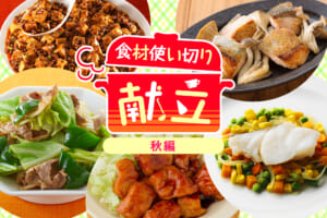 無駄なく賢く簡単に☆平日1週間の食材使い切り献立【秋編】