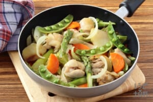 アスパラと春野菜のぎゅうぎゅう焼き