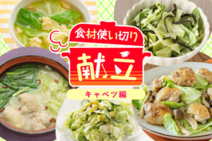 無駄なく簡単に☆平日1週間の食材使い切り献立【キャベツ編】