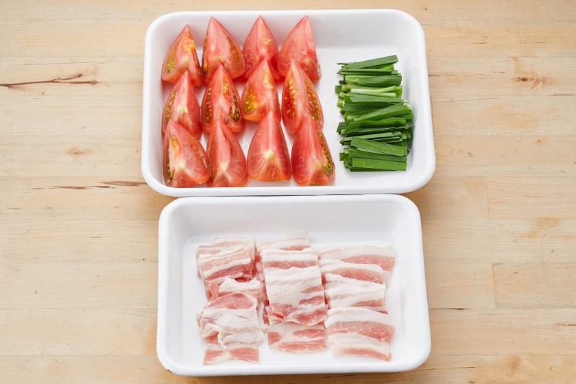 ごろっとトマトと玉子のスタミナ中華炒め＜塩分控えめ＞の作り方_0_1
