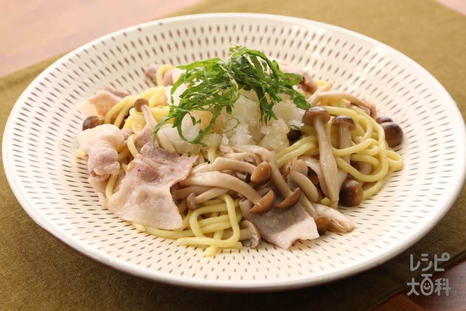 ちゃんぽん麺で和風パスタ