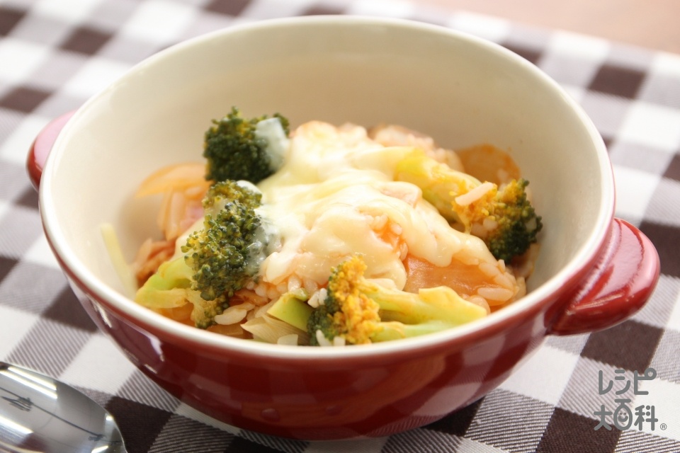 レンチン♪トマトリゾット(ご飯を使ったレシピ)