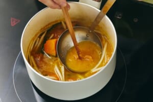 かぼちゃともやしの味噌汁の作り方_1_1