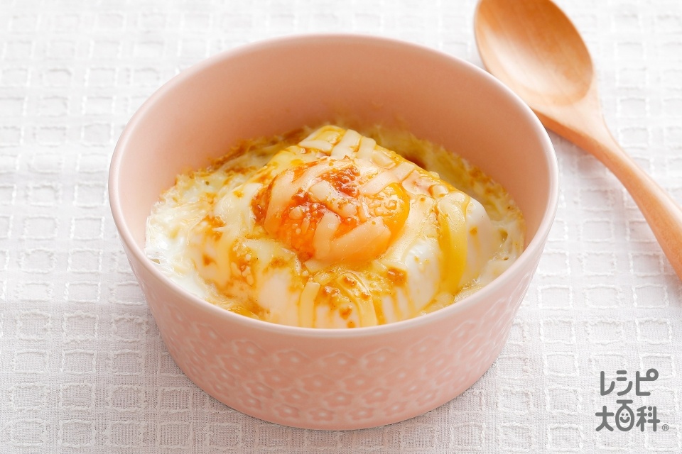 豆腐のコンソメチーズ焼き(絹ごし豆腐+卵を使ったレシピ)
