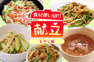 無駄なく簡単に☆平日1週間の食材使い切り献立【もやし編】