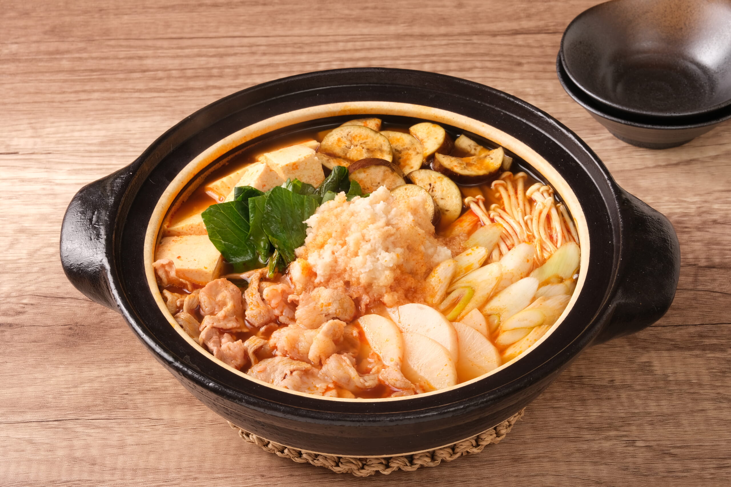 おろしれんこんのキムチ鍋