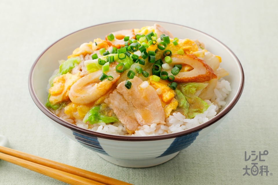 とろ卵豚バラ白菜丼