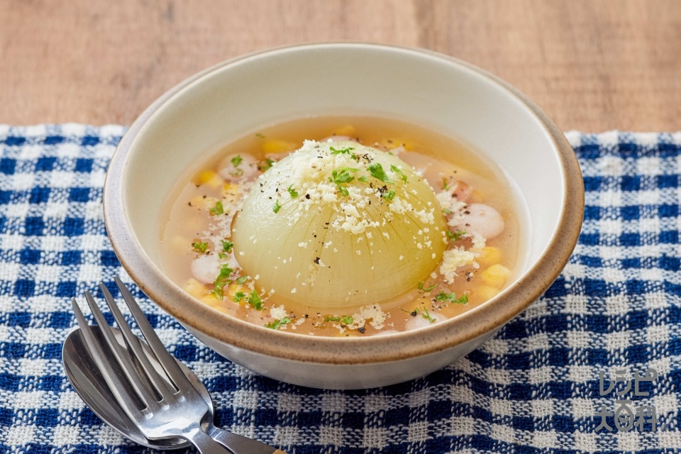 丸ごと玉ねぎの炊飯器スープ(玉ねぎを使ったレシピ)