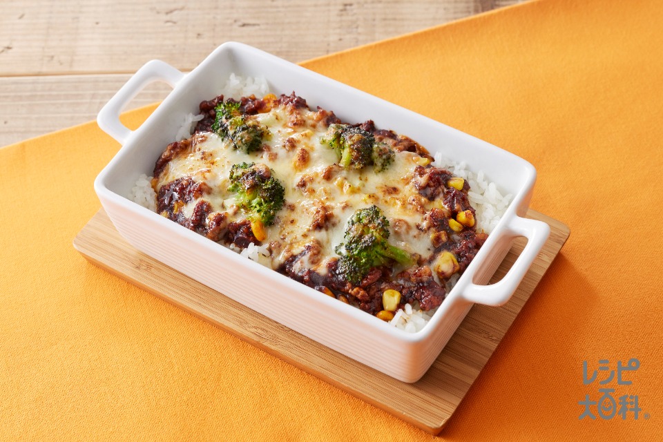 濃厚デミグラスブロッコリードリア(ご飯+豚ひき肉を使ったレシピ)