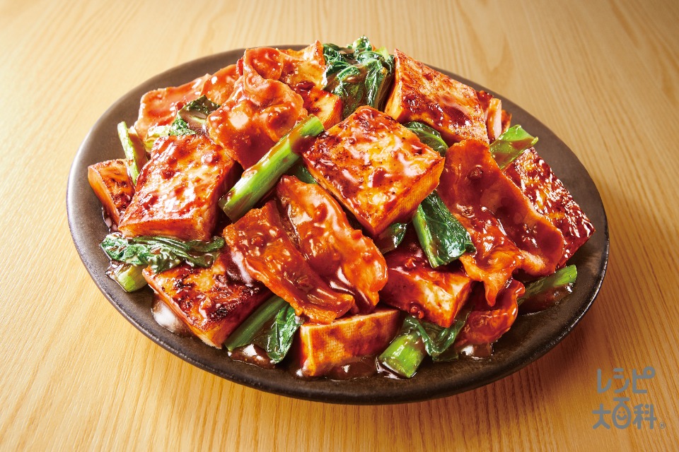 豚バラ豆腐　濃厚みそ炒め