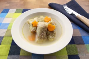 芯まで味わう　うま塩ロールキャベツ