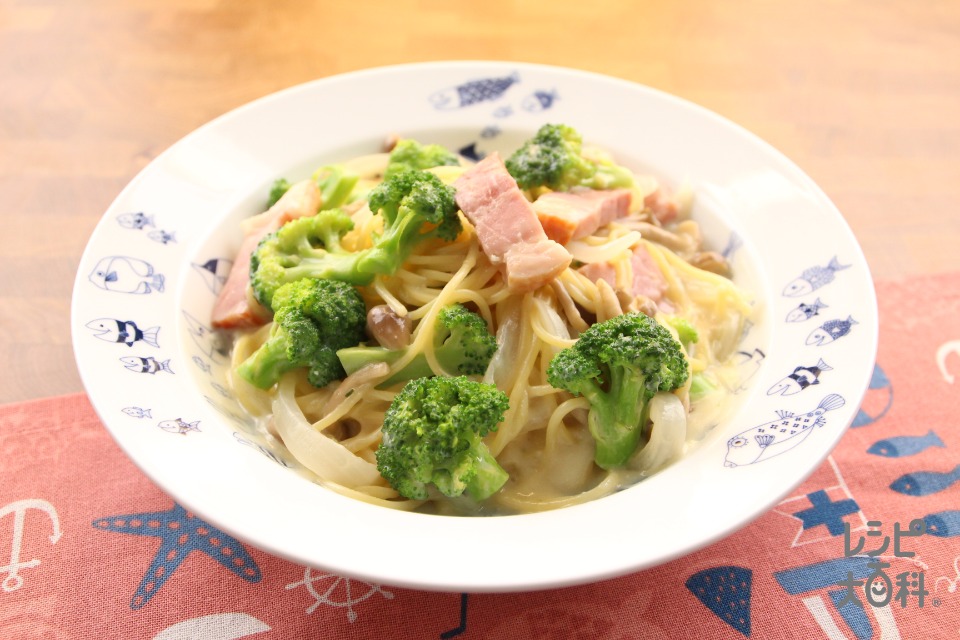 カップスープで作る、ポタージュスープパスタ
