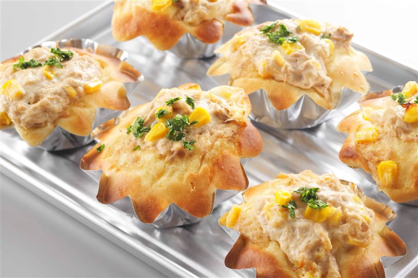 ホットケーキミックスでツナマヨコーンパンの作り方_2_1
