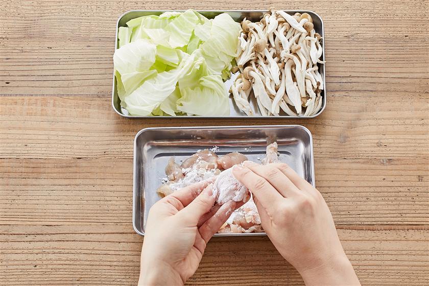 鶏ささみとキャベツのみぞれ煮の作り方_0_1
