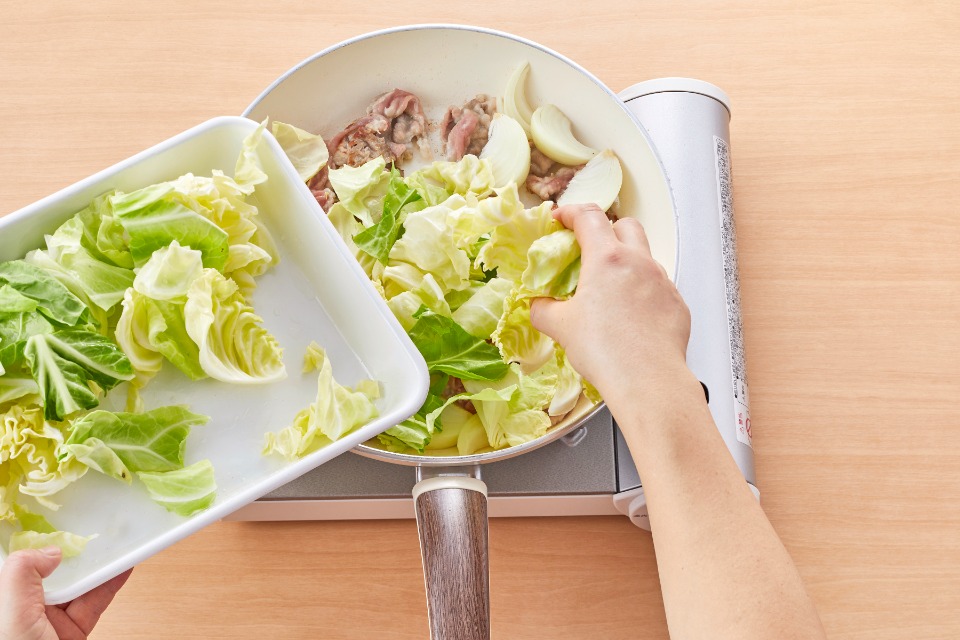 キャベツと玉ねぎの中華炒め煮の作り方_1_2