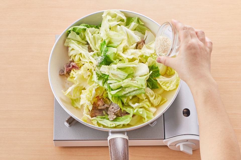 キャベツと玉ねぎの中華炒め煮の作り方_2_1