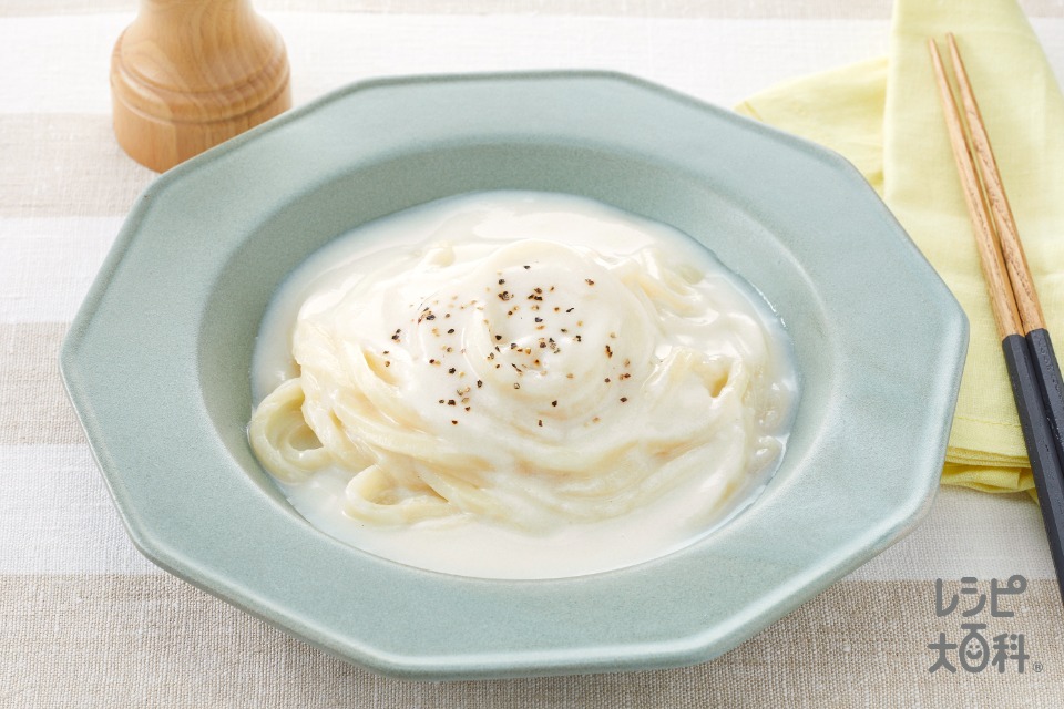 カルボナーラ風ポタージュうどん