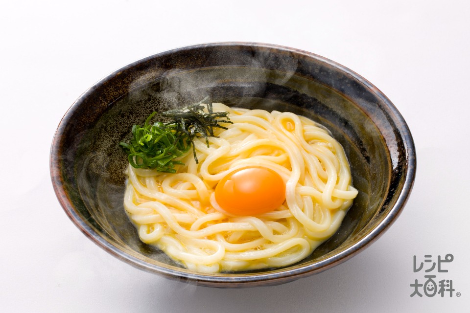 釜玉うどん(うどん+卵を使ったレシピ)