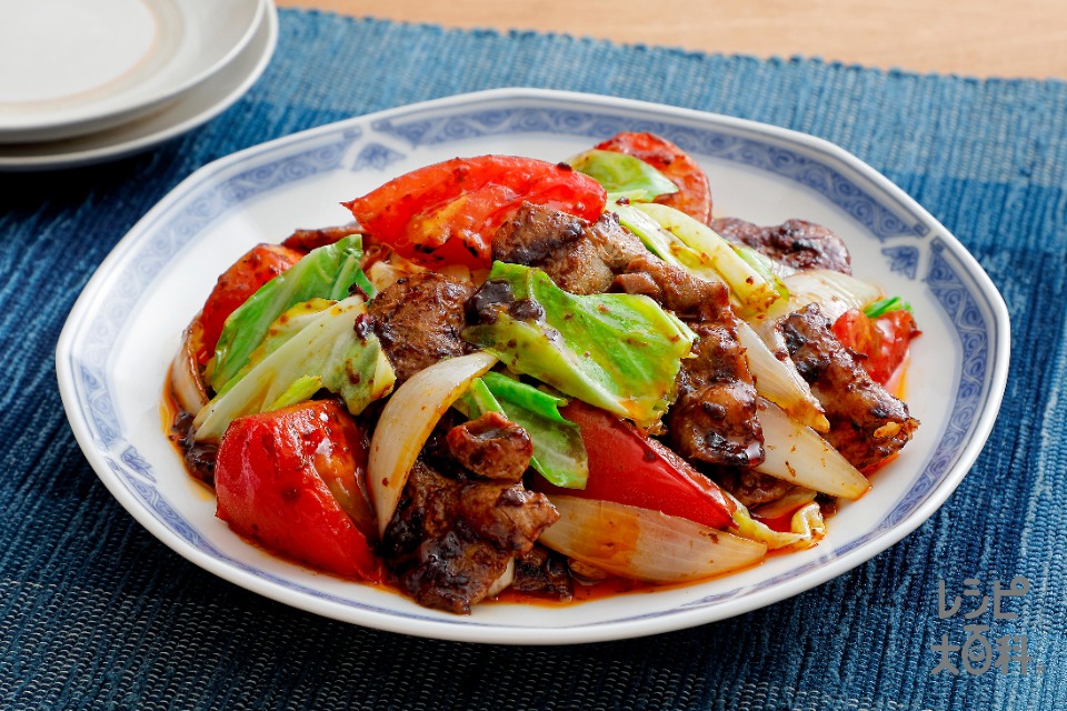 麻辣トマト回鍋肉(豚バラ薄切り肉+キャベツを使ったレシピ)