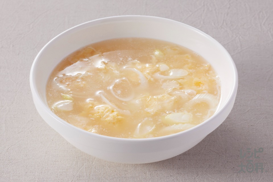 かきたま鶏白湯スープ