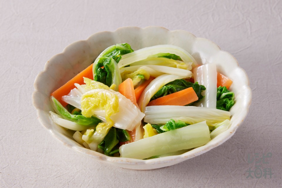 白菜の鶏白湯和え